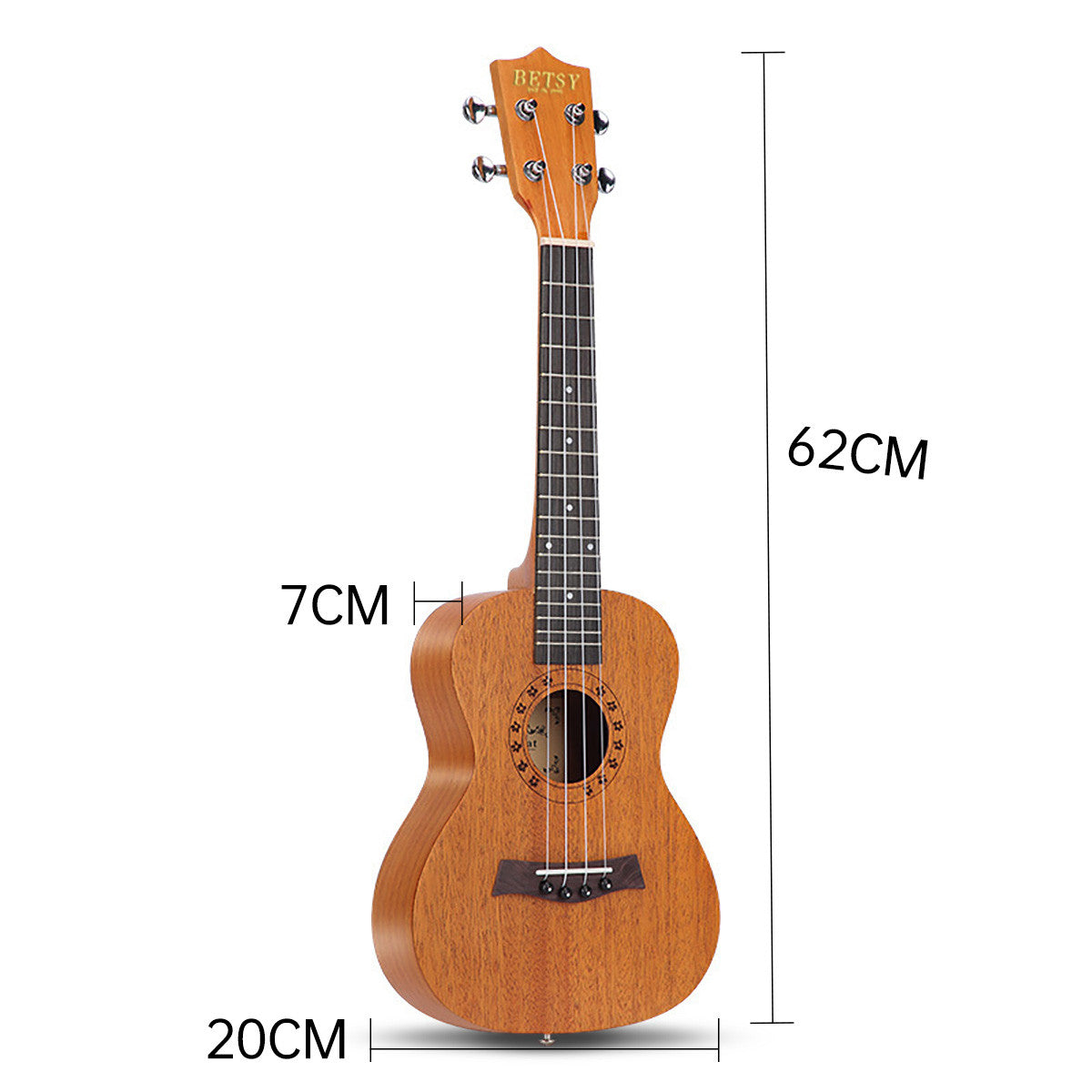 BETSY Ukulele 23 inch mahogany core ukulele single boardsingle instrument beginner men and women entry-level smallguitar