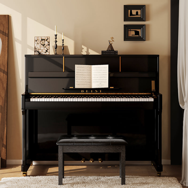 BETSY | Traditional Upright Piano Series: Model B338 (Black & White)