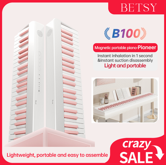 BETSY B100 Magnetic 88-Key Portable Digital Piano – Foldable Professional Electronic Piano for Home Use"