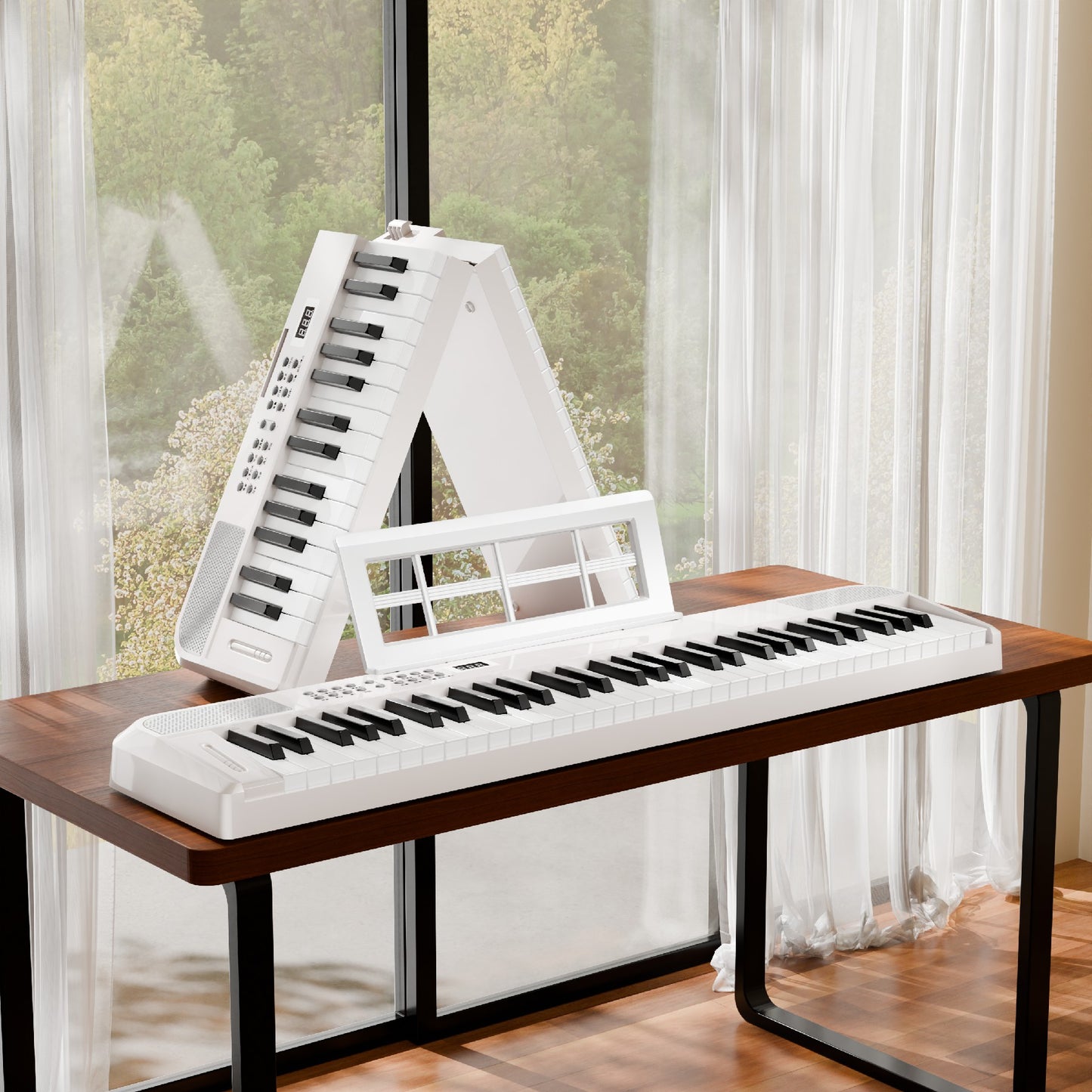 BETSY B151 folding electronic piano 61 keys beginners for students with adult professional multi-function portable electronic piano for home use