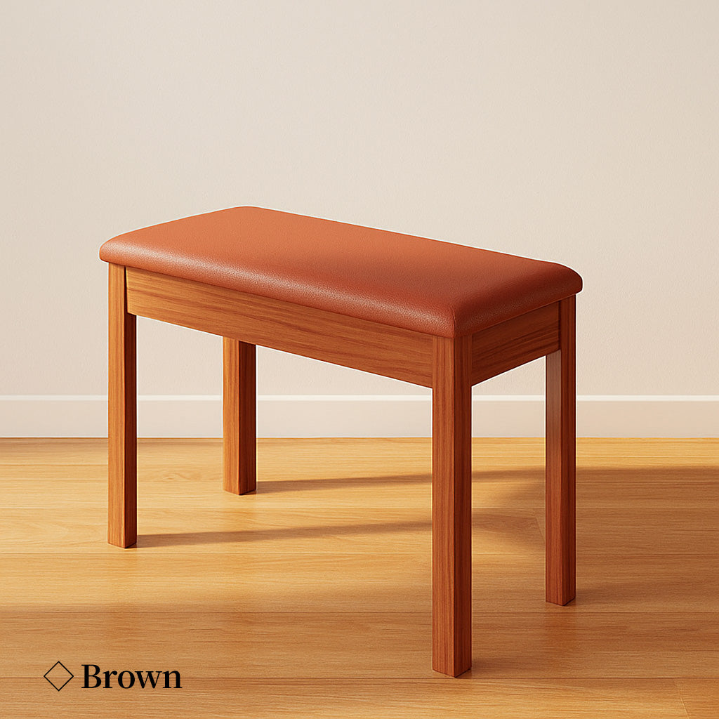 BETSY solid wood double piano stool universal high quality leather environmentally friendly thick electric piano stool guzheng stool storage piano chair adult home chair