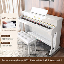 BETSY | Traditional Upright Piano Series: Model B321 (black and white)