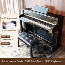 BETSY | Traditional Upright Piano Series: Model B321 (black and white)