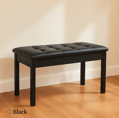 BETSY solid wood double piano stool universal high quality leather environmentally friendly thick electric piano stool guzheng stool storage piano chair adult home chair