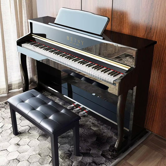 BETSY | Traditional Upright Piano Series: Model B321 (black and white)